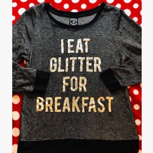 Glitter for Breakfast Shirt Recycled Karma Small